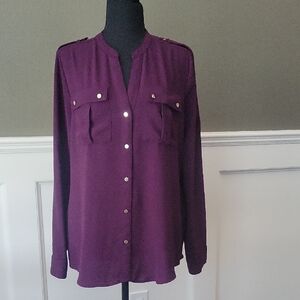 Calvin Klein Deep Purple Blouse